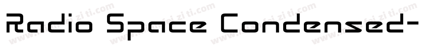 Radio Space Condensed字体转换